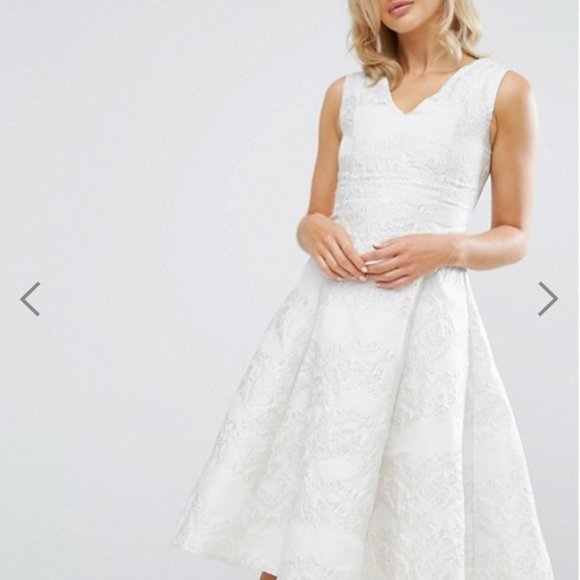 Wedding/Occassion Dress - Ivory Jaquard - BNWT - Picture 2 of 11